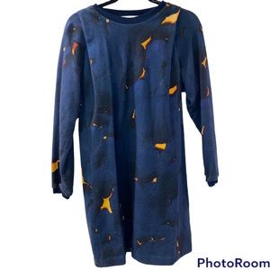 Phillip Lim sweater dress with orange detailing.